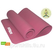 Коврик для йоги и фитнеса. Цвет: розовый: PINK К6010 фото