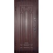 Дверь “Форт Нокс“ Оптима квартирного исполнения 850/2030 с отделкой МДФ/МДФ Орех тёмный фото