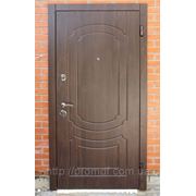 Металлическая дверь с наружными МДФ (16мм) накладками 2020х860 + доп.замок фотография