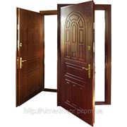 Двери входные металлические с МДФ фотография