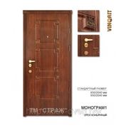 Двери входные металлические (улица) модель “Монограмм“ фото