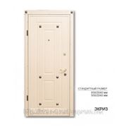 Входные металлические белые двери Модель “Экриз“ фото