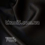 Ткань Креп сатин ( черный ) 898