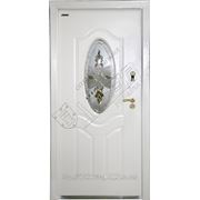 Двери “АБВЕР“ со стеклом - Белый молоток 22-2 фотография