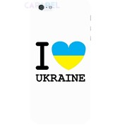 Чехол FaceCase PAINTING Я люблю Украину для iPhone 5/5s White фото