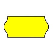 Этикет-лента 26х12 (желтая фигурная) фото
