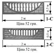Забор железобетонный декоративный плиты забора 1-C, 2-C