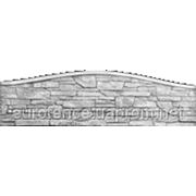 Бетонный забор «Песчаник верх арка» плита Размер: 200х50 см