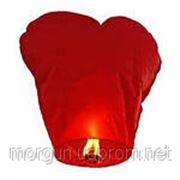 Ліхтарик небесний “Червоне Серце“ h=1,2м d=40см (габарити ліхтарика в упаковці 35*37см), 305шт/ящ фото