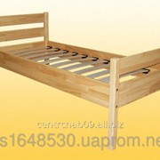 Кровать детская, одноярусная из натуральной древесины, 15677