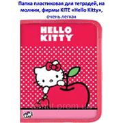 Папка пластиковая для тетрадей "Hello Kitty" (на молнии)
