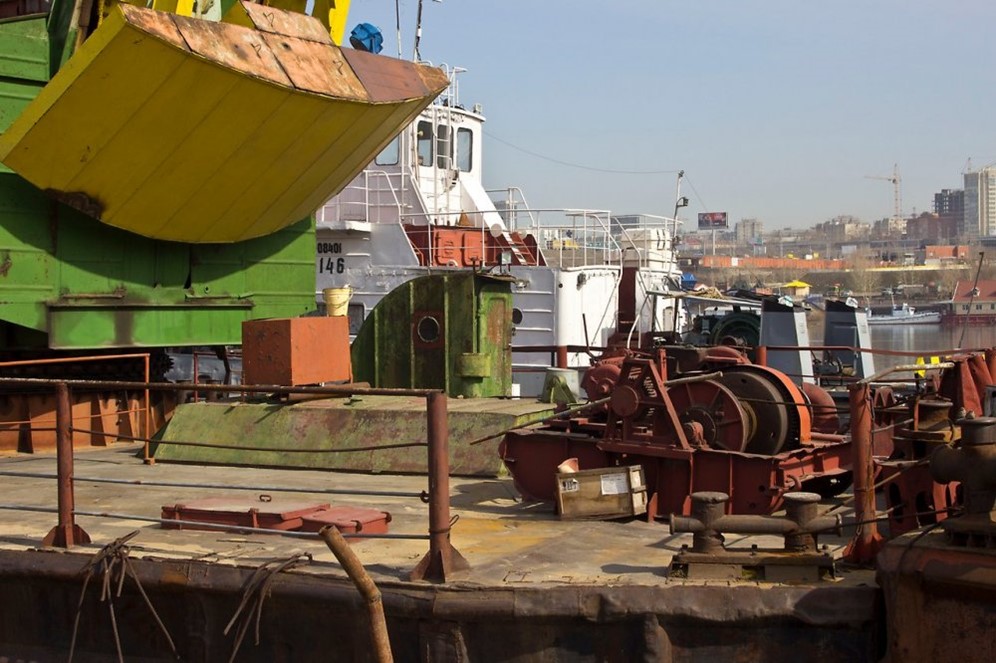 Плавучий кран, плавкран КПЛ 5-30 в Новосибирске (Краны плавучие ...