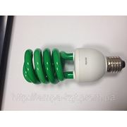 Лампа энергосберегающая зеленого цвета Е27 фото