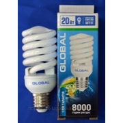 Энергосберегающая лампа Global 20w E27 4100K NEW фото