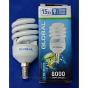 Энергосберегающая лампа Global 15w E14 4100K NEW фото