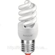 Энергосберегающая лампа Maxus Slim full spiral 9W, 2700K, E27 фото