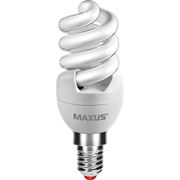 Энергосберегающая лампа Maxus T2 Slim full spiral 9W, 4100K, E14 (1-ESL-218-1)