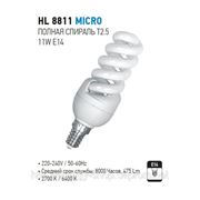 HL8811 MICRO Т2.5 FL SP 11W E14 2700K энергосберегающая фото