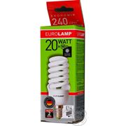 Лампа енергозберігаюча Eurolamp T2 Spiral 20W 4100K E14 артикул LN-20144 фото