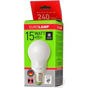Лампа енергозберігаюча Eurolamp Globe GLS 15W 4100K E27 артикул GL-15274 фото