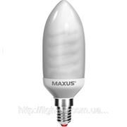 Энергосберегающая лампа Maxus Classic Candle 9W, 2700K, Е14 фото