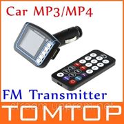 4 в 1 1,8 "ЖК-дисплей автомобиля MP4 FM-передатчик USB SD MMC с пультом дистанционного управления