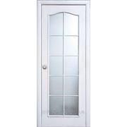 Дверь витраж МДФ белая (60,70,80,90х200см) фотография