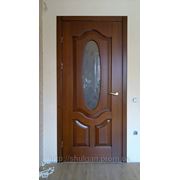 Виробництво дверей з масиву, класичні двері зі склом (модель26) фото