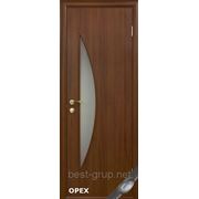 Орех ЛУНА (60, 70, 80, 90см). Межкомнатная дверь МДФ Новый Стиль фото