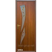 Орех КАМЕЯ-Р1 (60, 70, 80, 90см). Межкомнатная дверь МДФ Новый Стиль фотография
