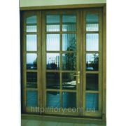 Двери межкомнатные деревянные (со стеклом) ОС-13 фото