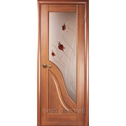 Золотая Ольха Амата+Р1 ПВХ с рисунком (60, 70, 80, 90см). Межкомнатная дверь МДФ Новый Стиль фотография