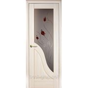 Ясень Амата+Р1 ПВХ с рисунком (60, 70, 80, 90см). Межкомнатная дверь МДФ Новый Стиль фотография