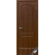 Орех ПВХ Глухое -Фортис (60, 70, 80, 90см). Межкомнатная дверь МДФ Новый Стиль фото