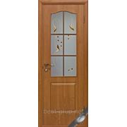 Ольха ПВХ со стеклом - Фортис+Р (60, 70, 80, 90см). Межкомнатная дверь МДФ Новый Стиль фотография