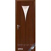 Орех БОРА-Р1 (60, 70, 80, 90см). Межкомнатная дверь МДФ Новый Стиль фото