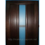 Двери межкомнатные Троя ПГ/ПО/ПОО (со стеклом) цвет темный орех фото