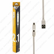Универсальный USB Data Кабель Remax RC-033T 2 in 1 (lightning, micro) фото