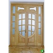 Двери деревянные ветражные межкомнатные фотография