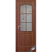 Дверь Фортис Остекление с рисунком (полотно) фото