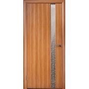 Межкомнатные двери модель “Глазго-1 Тик“ декор Золотая ветвь фото