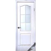 Дверь межкомнатная Симпли(В)+наличник+короб(80)+стекло(под грунтовку)