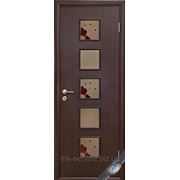 Дверь МДФ «Фора» узор Р-1 венге (60,70,80,90х200см) фото
