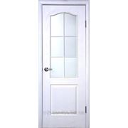 Дверь полу стекло МДФ белая (60,70,80,90х200см) фото