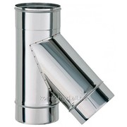 Тройник 45 градусов из нержавеющей стали ф250 0,6мм AISI 304 фото