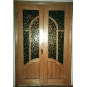 Дерев'яні двері міжкімнатні, двері подвійні, соснові двері (модель10) фотография