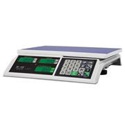 Весы торговые MERCURY M-ER 326AC-15.2 LCD (0,04-15 кг), дискретность 5 г, платформа 325x230 мм, без стойки фото