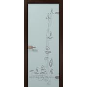 Двери стеклянные фабрики Папа Карло серии Vetro “Fiore“ фото
