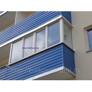 Балконные рамы из профиля ПВХ. фото