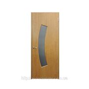Дверь межкомнатная Dooris Gamma C2 полуостекленная ламинированная пленкой ПВХ бук фотография
